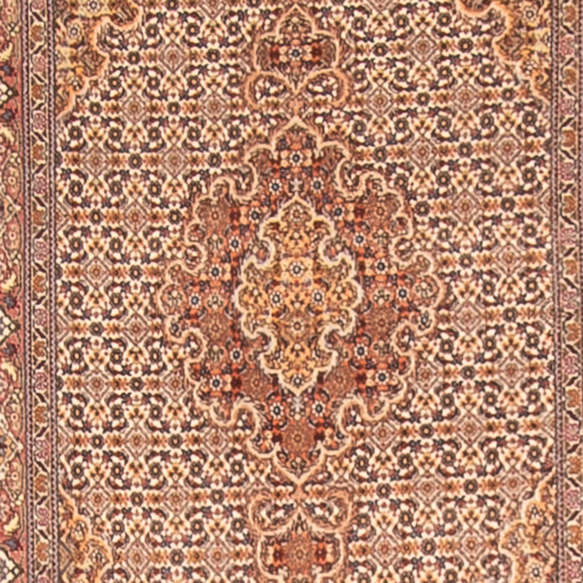 Tappeto corsia Tappeto Persero - Tabriz - Reale - 400 x 80 cm - beige