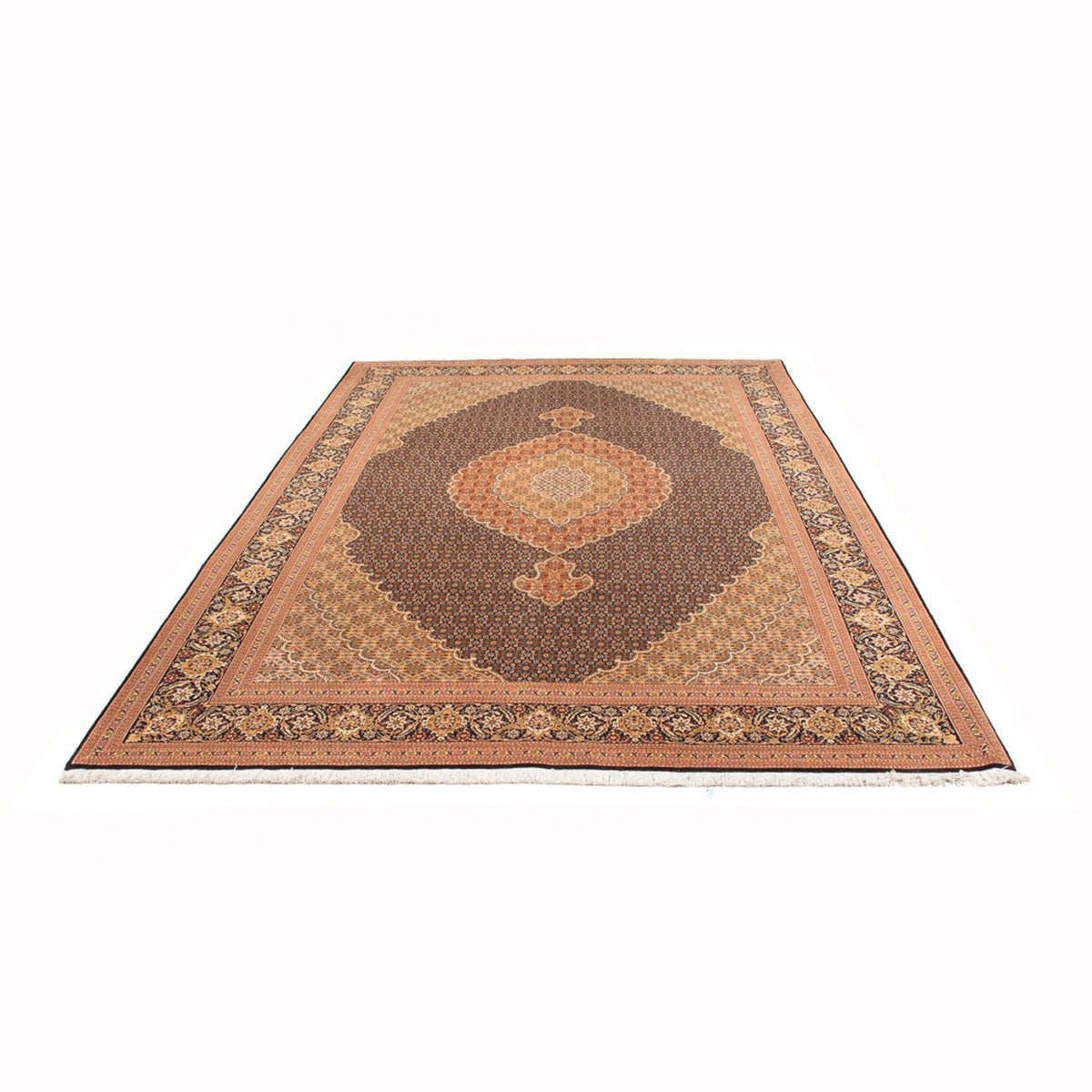 Tappeto Persero - Tabriz - Reale - 297 x 200 cm - blu scuro