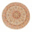 Tappeto Persero - Tabriz - Reale rotondo - 200 x 200 cm - crema