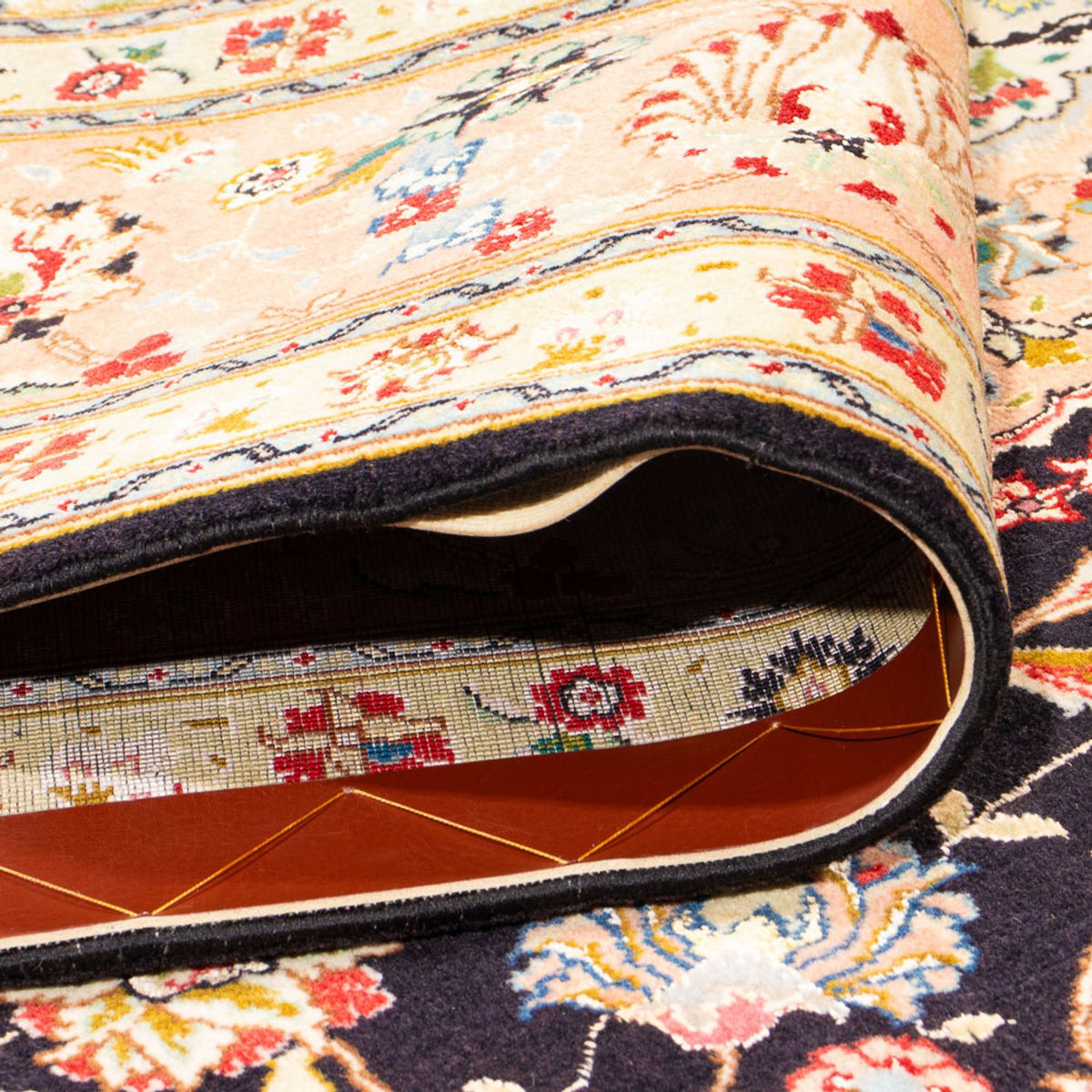 Tappeto Persero - Tabriz - Reale - 293 x 207 cm - blu scuro