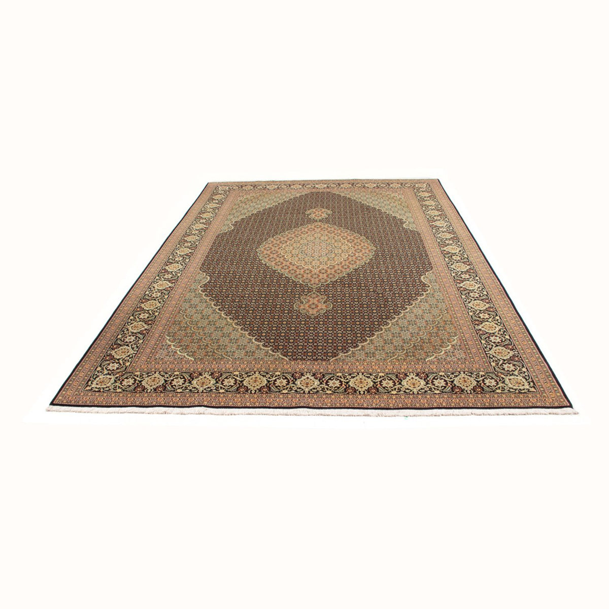 Tappeto Persero - Tabriz - Reale - 296 x 199 cm - blu scuro
