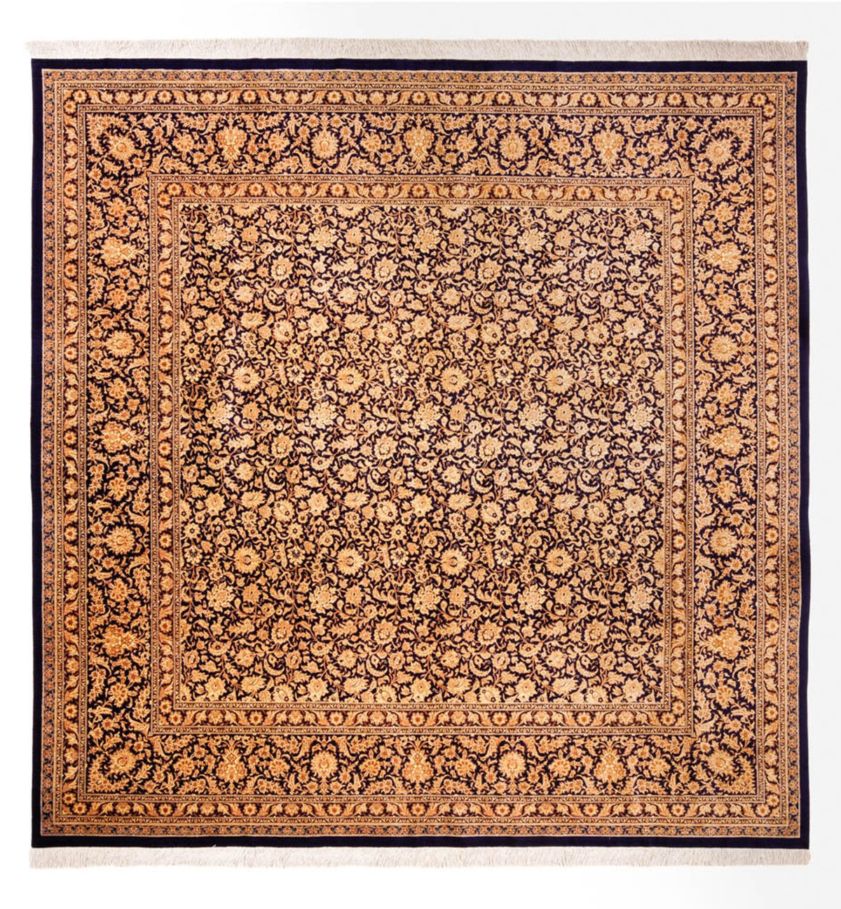 Tappeto di seta - Ghom seta - Premio quadrato - 247 x 243 cm - beige scuro