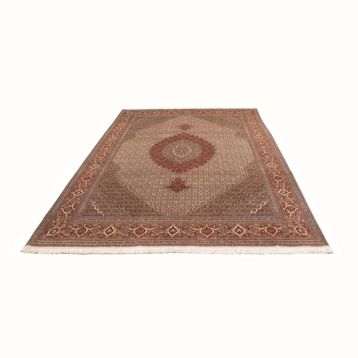 Tappeto Persero - Tabriz - Reale - 304 x 195 cm - beige scuro