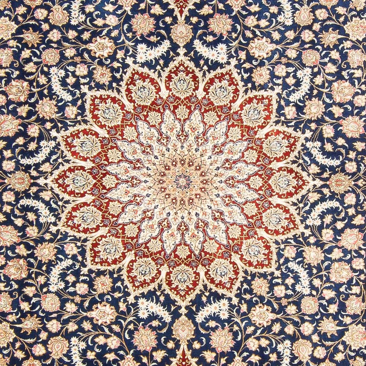 Tappeto di seta - Ghom seta - Premio - 287 x 196 cm - blu