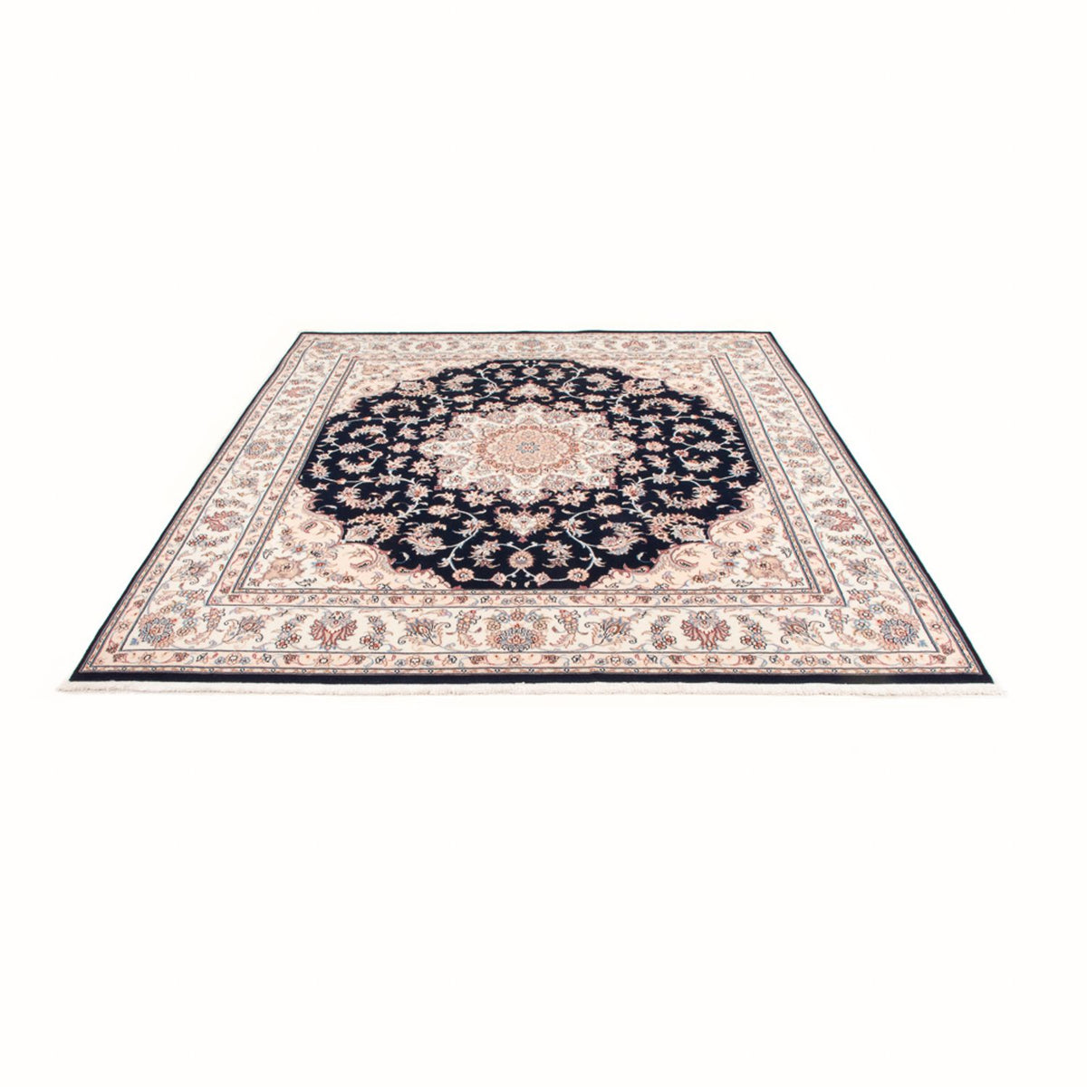 Tappeto Persero - Tabriz - Reale - 220 x 198 cm - blu scuro