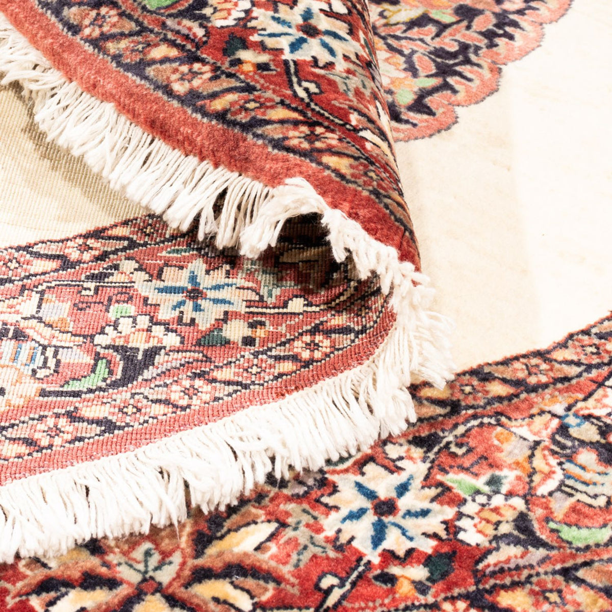 Tappeto Persero - Bidjar rotondo  - 100 x 100 cm - crema