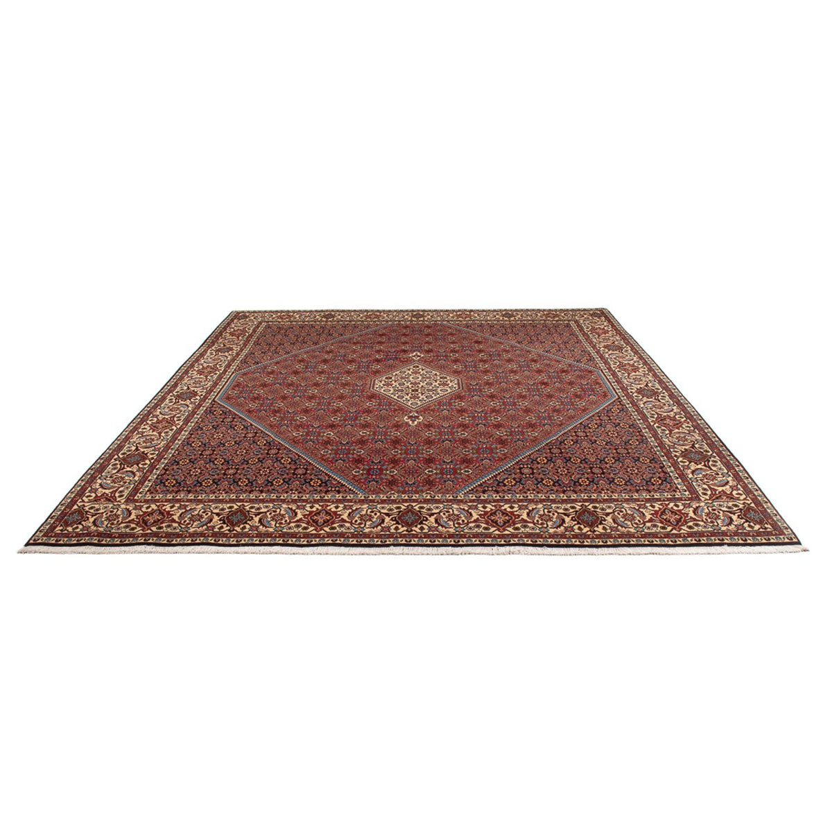 Tappeto Persero - Bidjar - 294 x 253 cm - rosso scuro