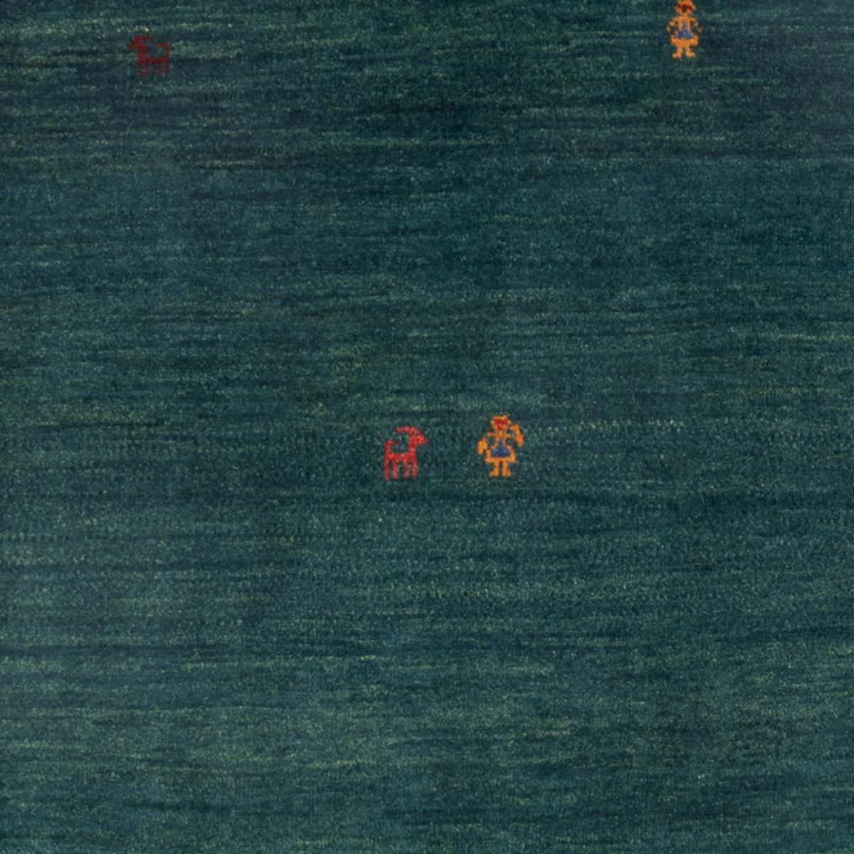 Tappeto Gabbeh - Persero - 160 x 104 cm - blu petrolio