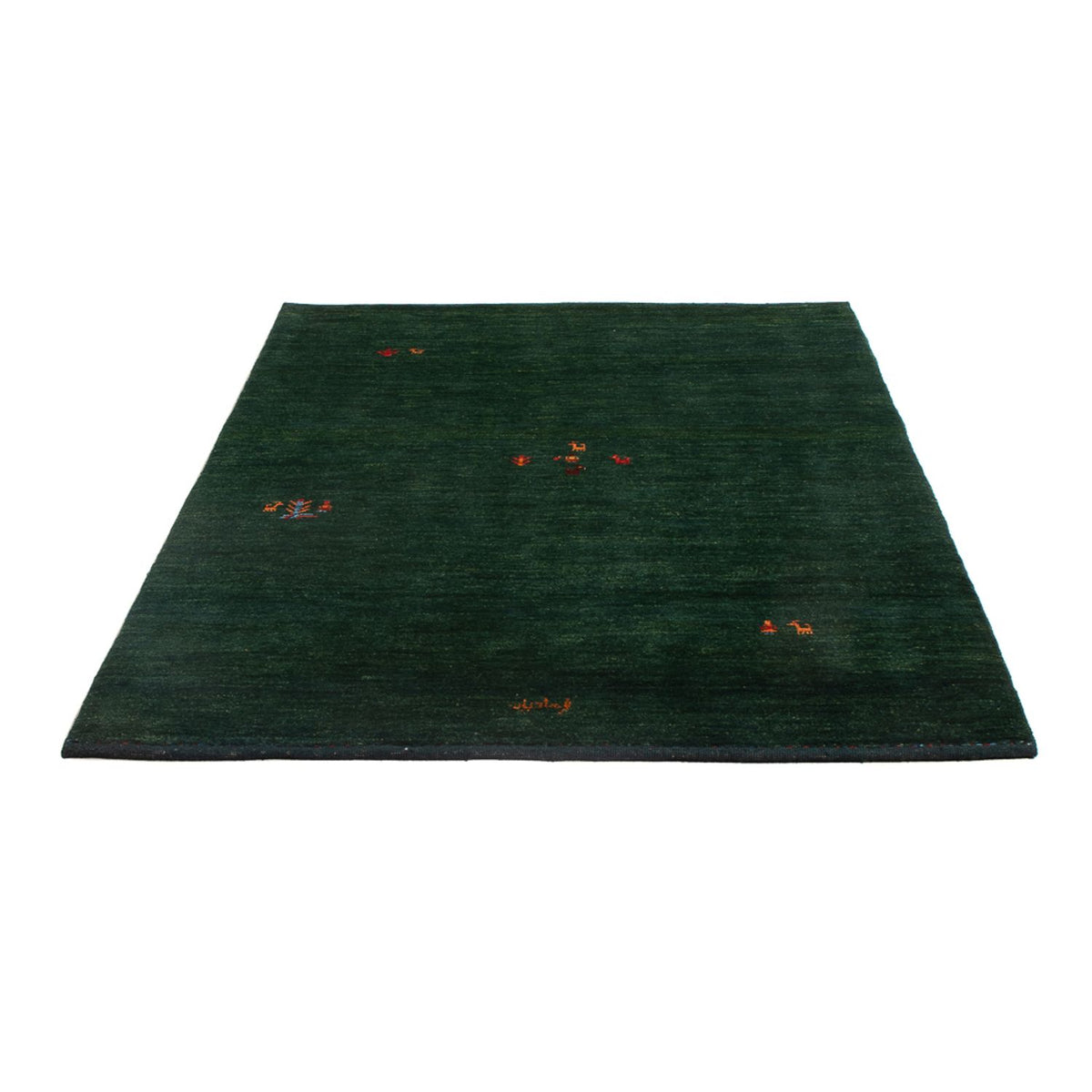 Tappeto Gabbeh - Persero - 175 x 122 cm - verde scuro