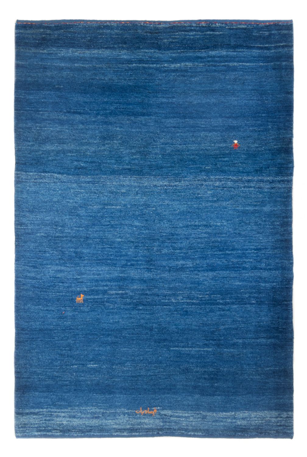 Tappeto Gabbeh - Persero - 184 x 122 cm - blu mare