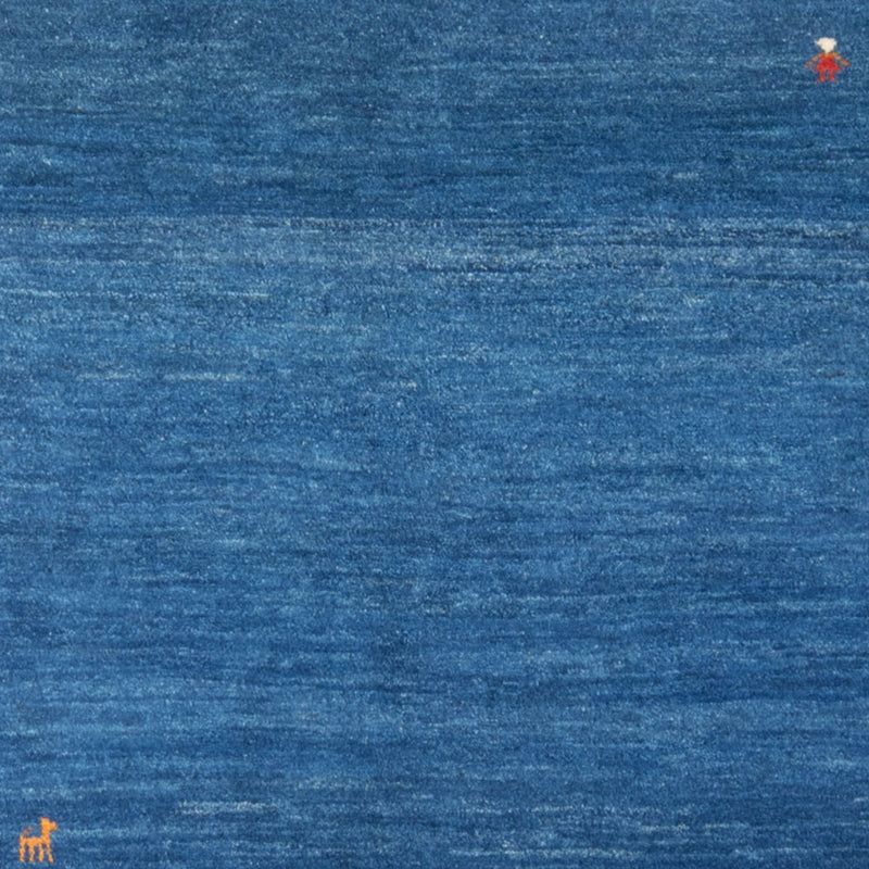 Tappeto Gabbeh - Persero - 184 x 122 cm - blu mare