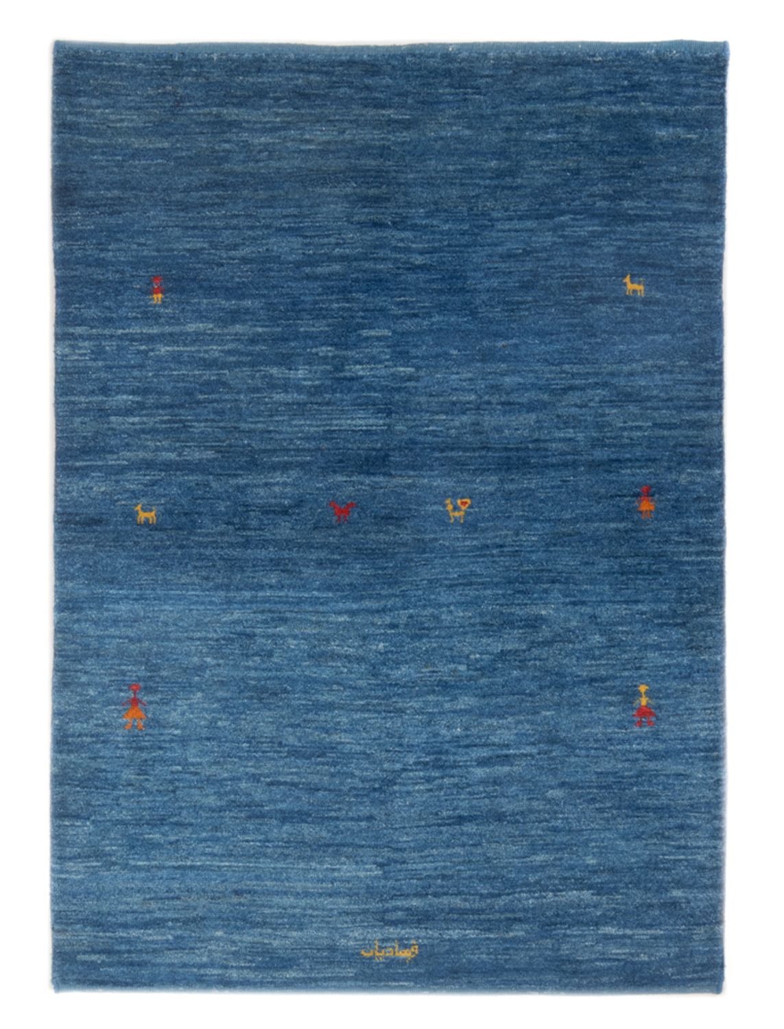 Tappeto Gabbeh - Persero - 144 x 96 cm - blu mare