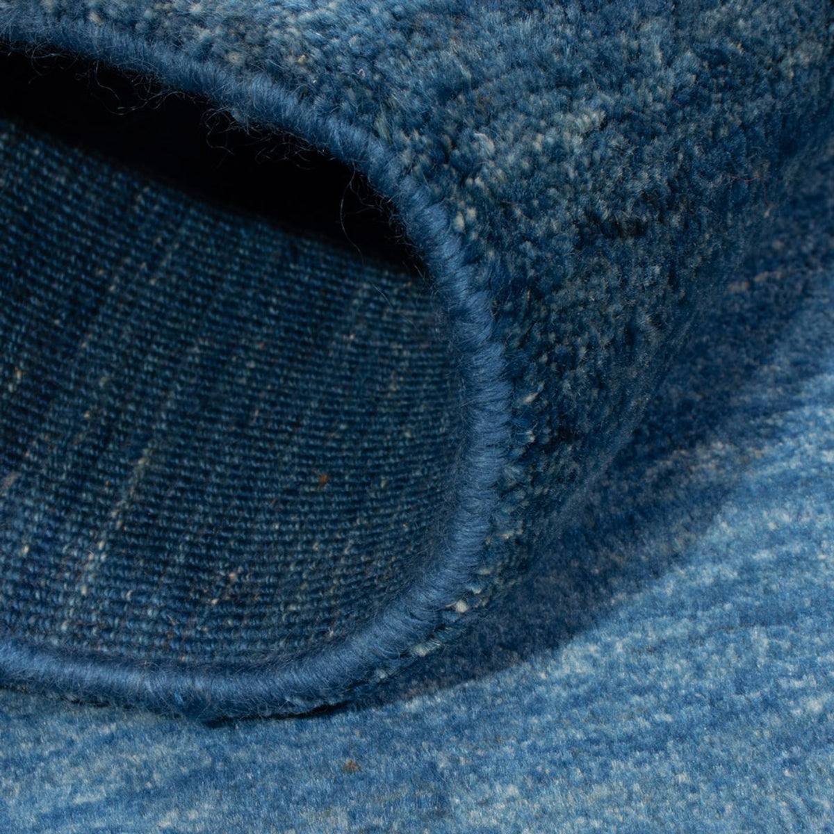 Tappeto Gabbeh - Persero - 144 x 96 cm - blu mare