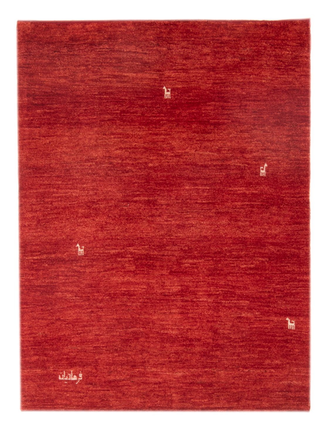 Tappeto Gabbeh - Persero - 145 x 101 cm - rosso