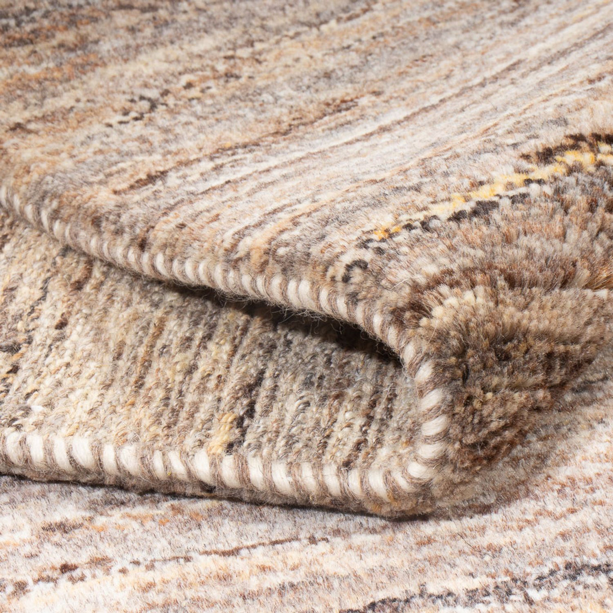 Tappeto Gabbeh - Persero - 194 x 154 cm - beige scuro