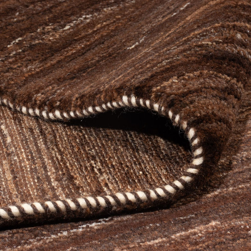 Tappeto Gabbeh - Persero - 248 x 215 cm - marrone scuro