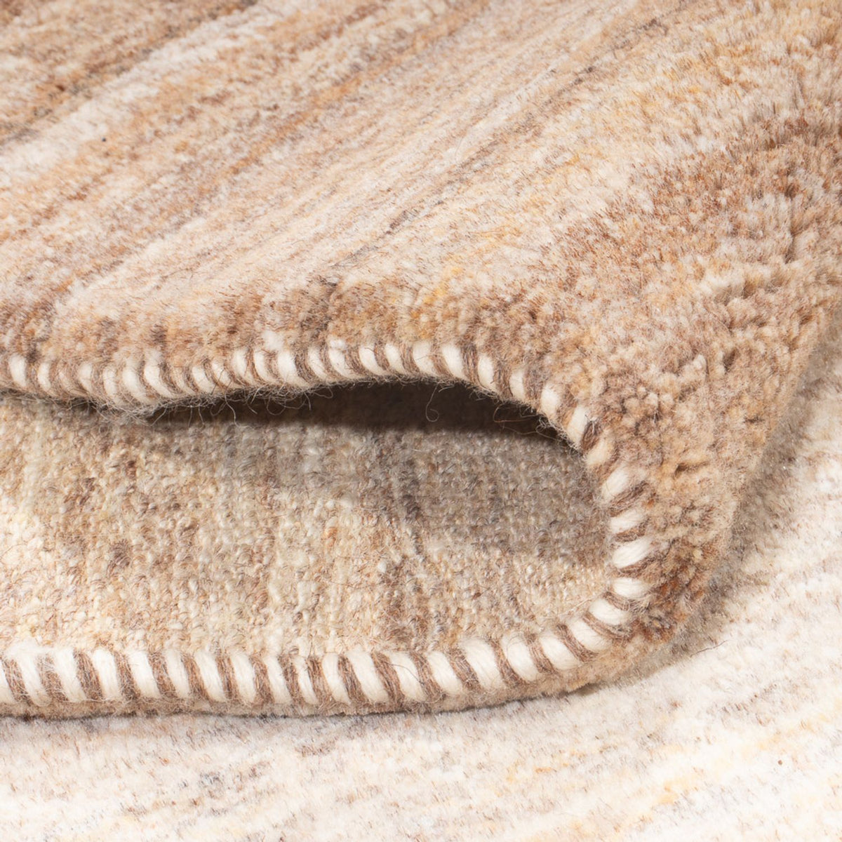 Tappeto corsia Tappeto Gabbeh - Persero - 334 x 87 cm - naturale