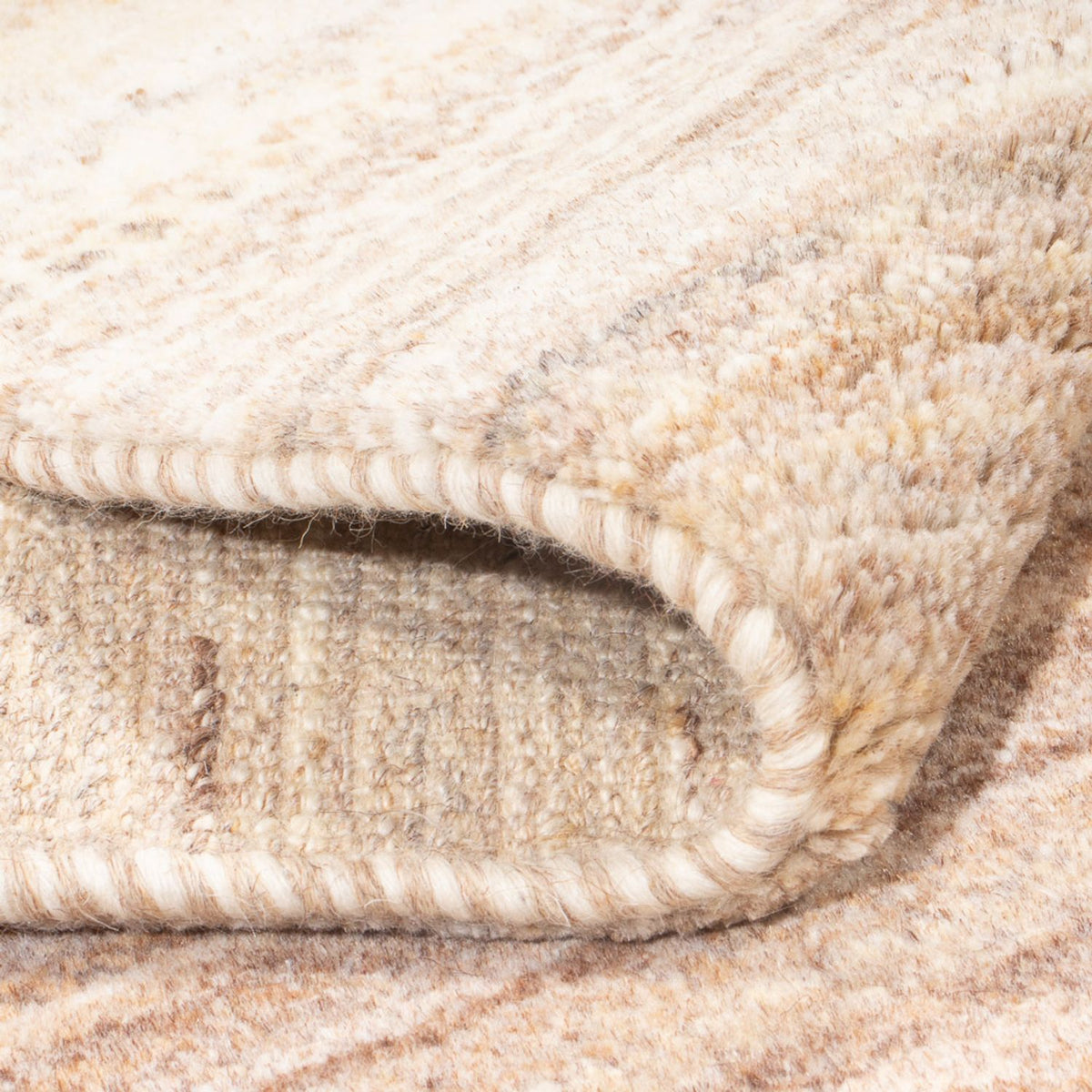 Tappeto corsia Tappeto Gabbeh - Persero - 242 x 85 cm - naturale