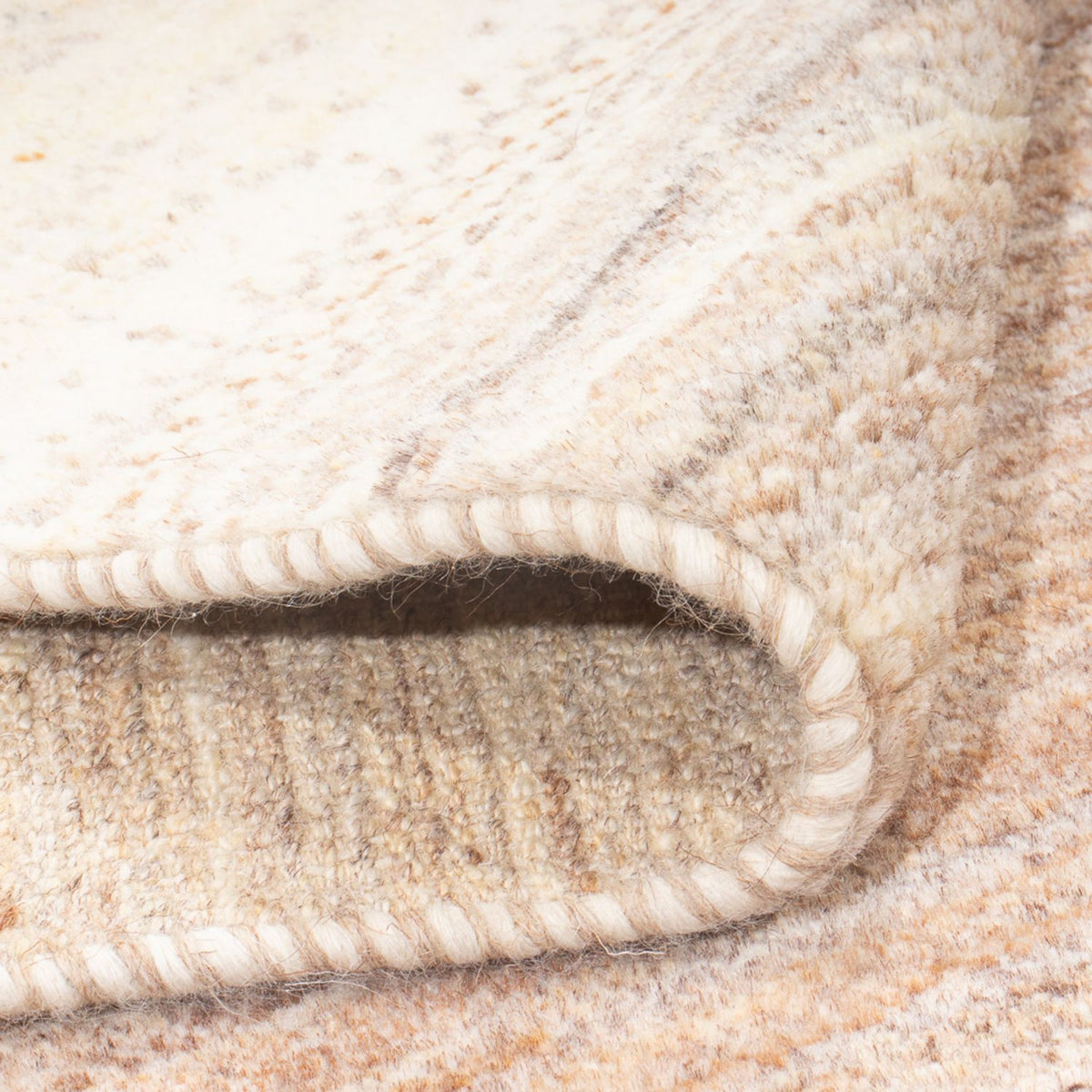 Tappeto corsia Tappeto Gabbeh - Persero - 246 x 82 cm - naturale