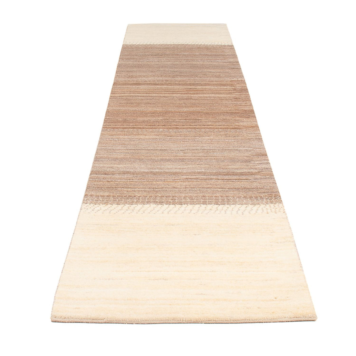 Tappeto corsia Tappeto Gabbeh - Persero - 339 x 80 cm - naturale