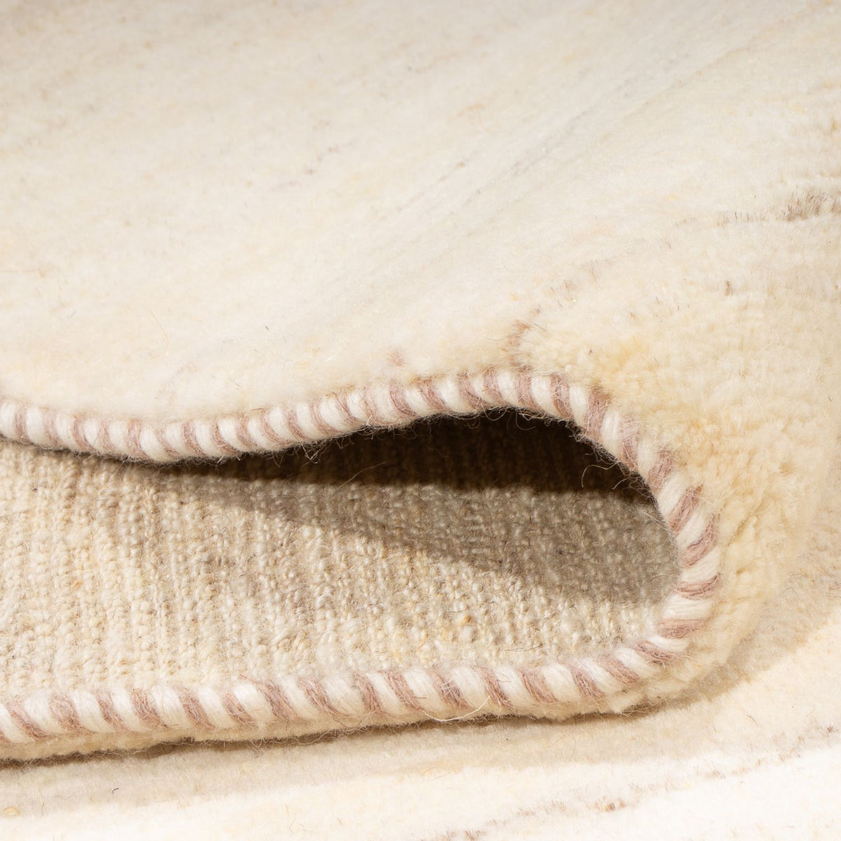 Tappeto Gabbeh - Persero - 221 x 166 cm - bianco naturale