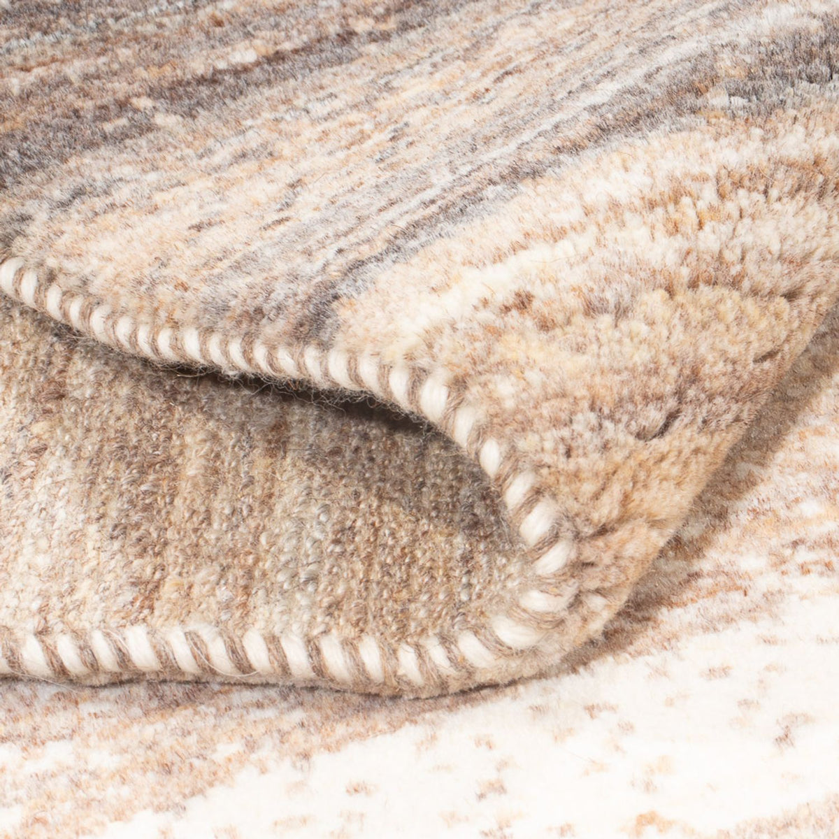 Tappeto corsia Tappeto Gabbeh - Persero - 340 x 85 cm - naturale