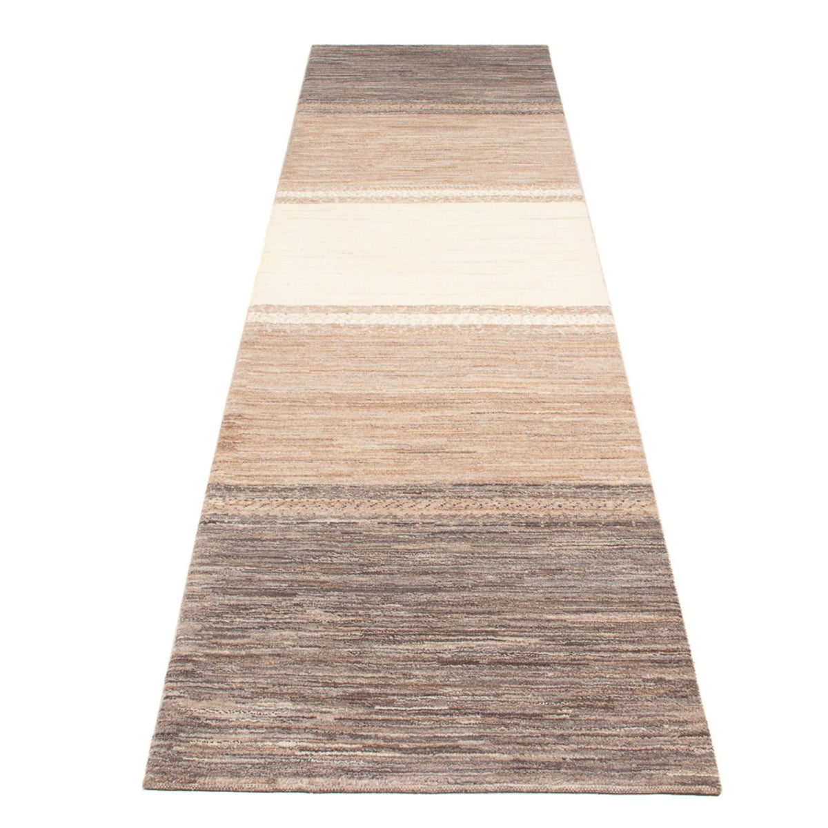 Tappeto corsia Tappeto Gabbeh - Persero - 340 x 85 cm - naturale