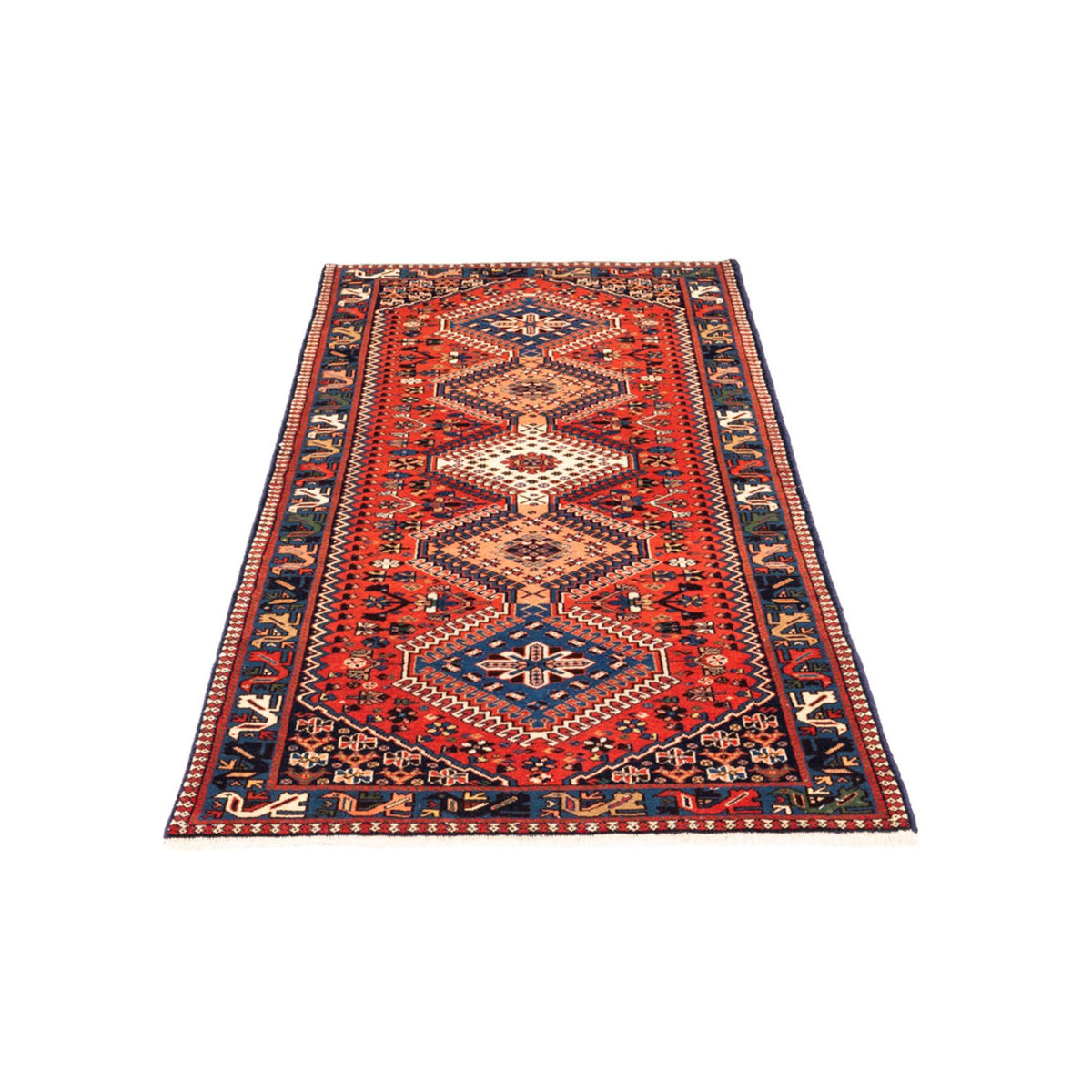 Tappeto corsia Tappeto Gabbeh - Persero - 208 x 78 cm - rosso