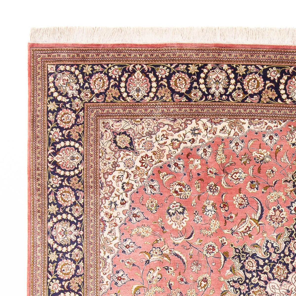 Tappeto di seta - Ghom seta - Premio quadrato - 247 x 247 cm - rosso chiaro