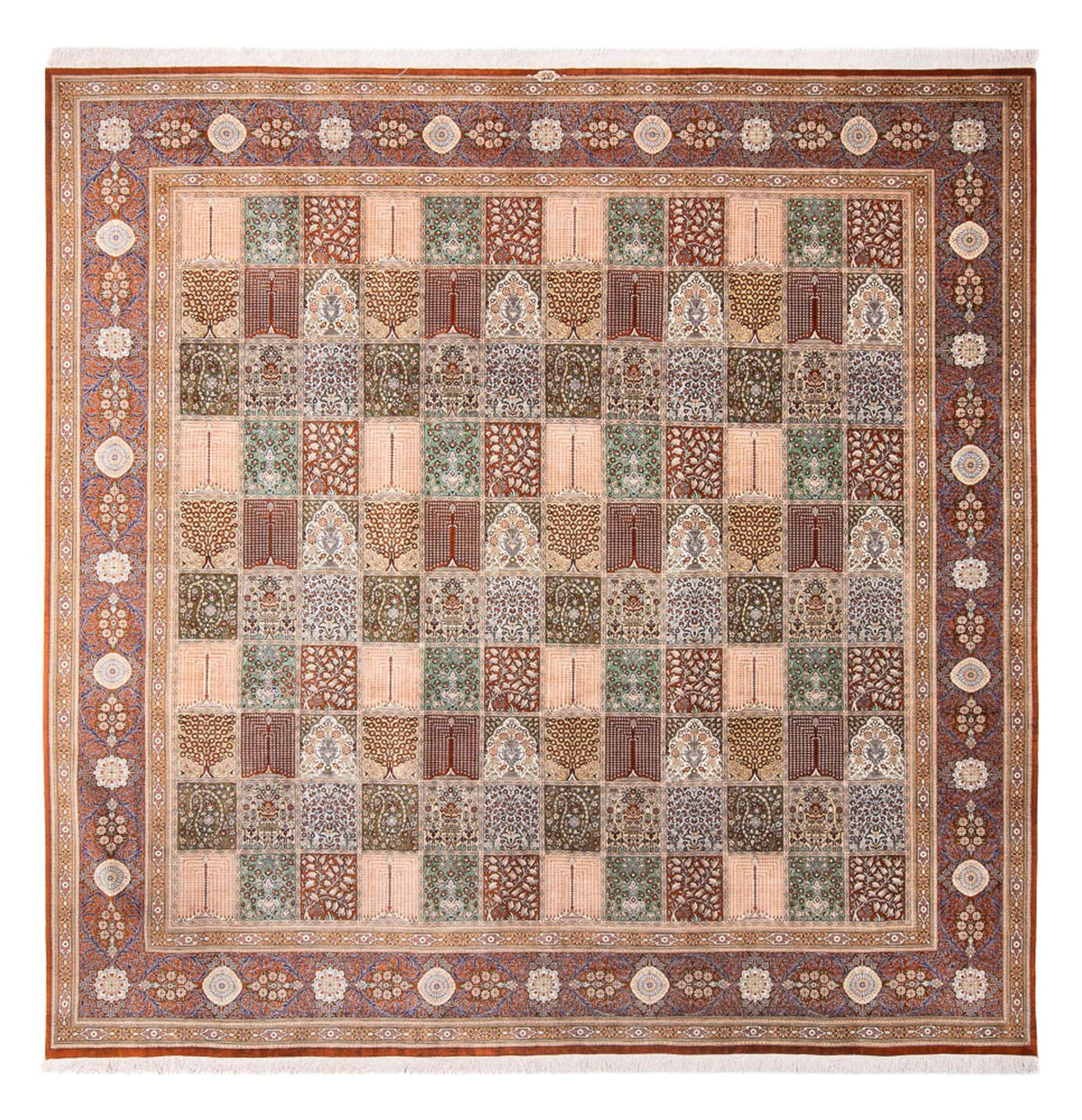 Tappeto di seta - Ghom seta - Premio quadrato - 302 x 297 cm - multicolore