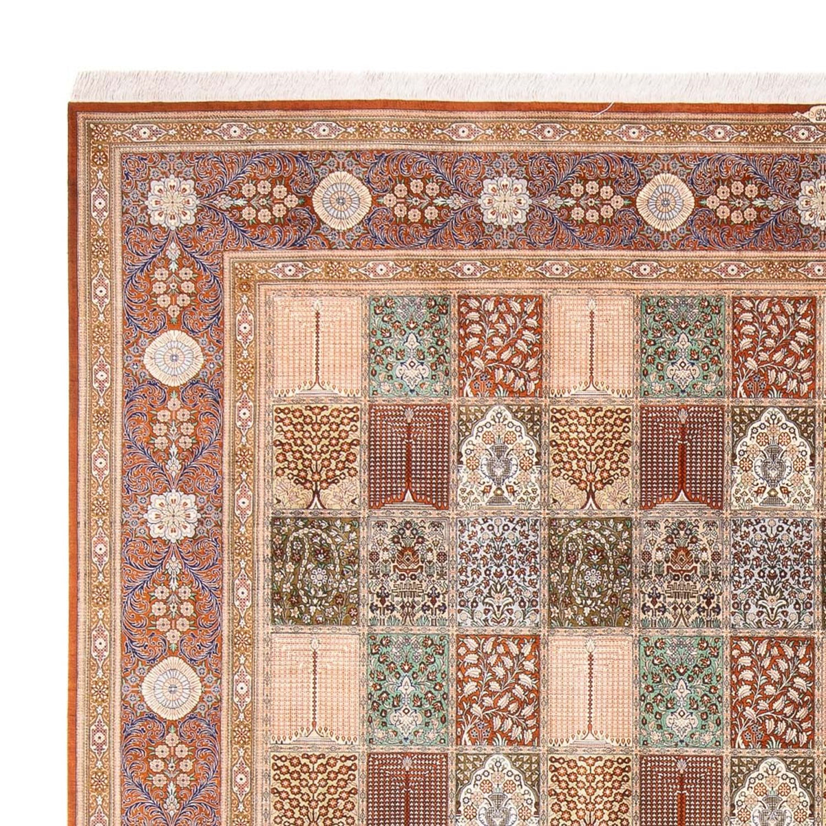 Tappeto di seta - Ghom seta - Premio quadrato - 302 x 297 cm - multicolore