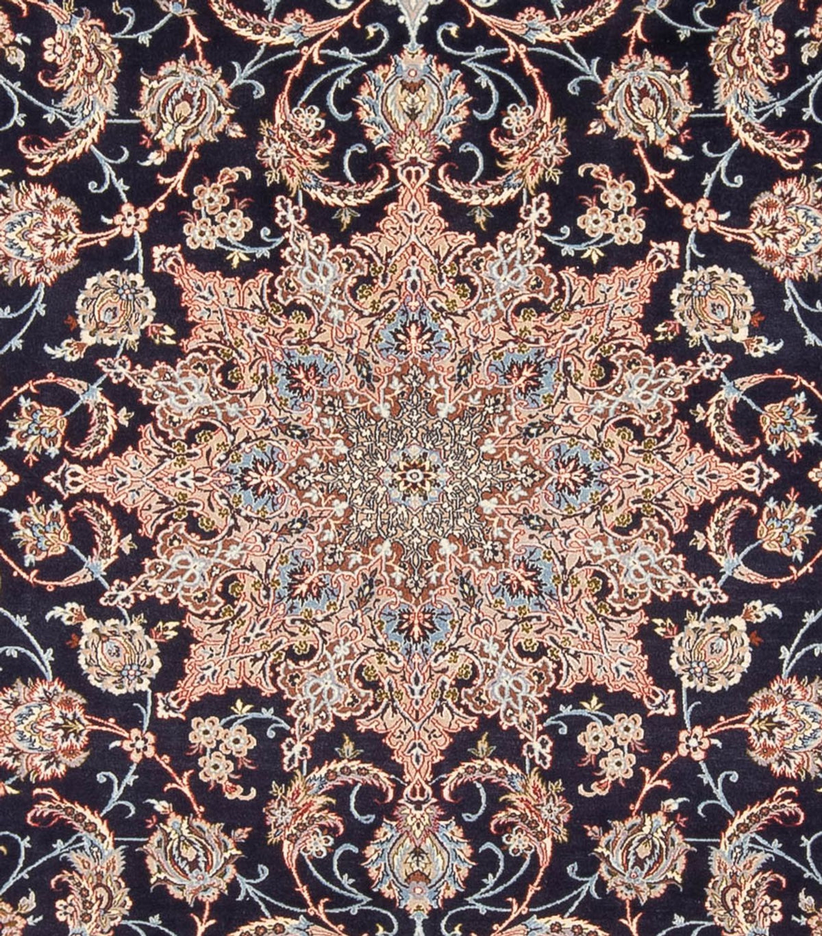 Tappeto Persero - Isfahan - Premio - 355 x 248 cm - blu scuro