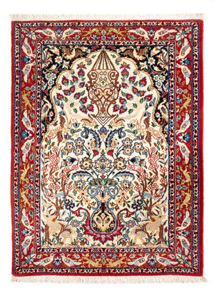 Tappeto Persero - Isfahan - Premio - 100 x 75 cm - crema