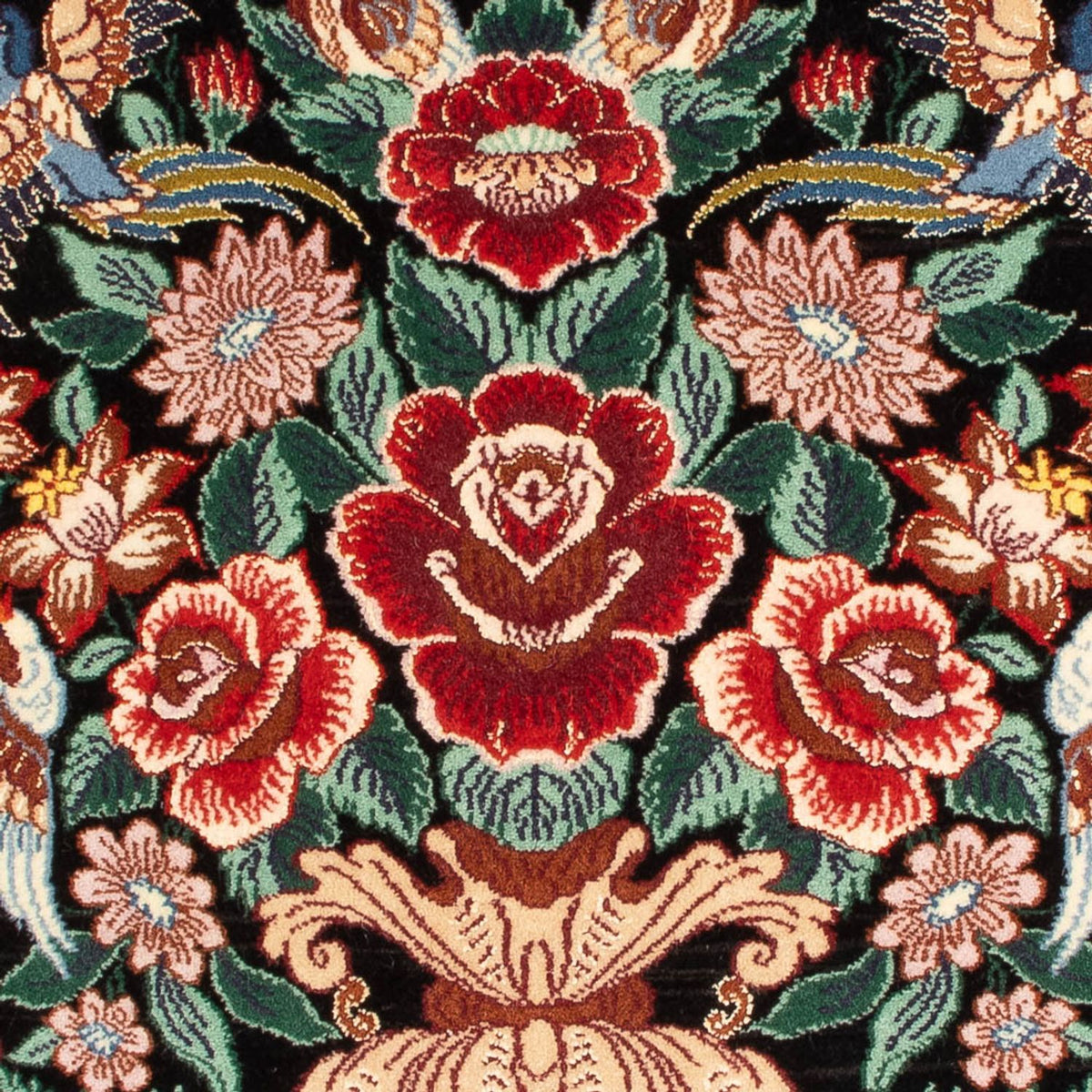 Tappeto Persero - Isfahan - Premio - 105 x 70 cm - blu scuro