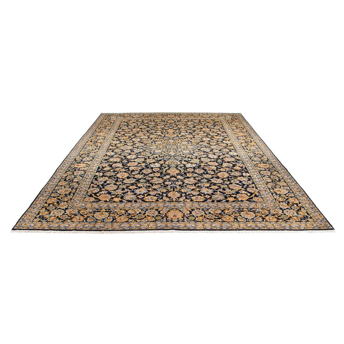 Tappeto Persero - Keshan - 408 x 292 cm - blu scuro