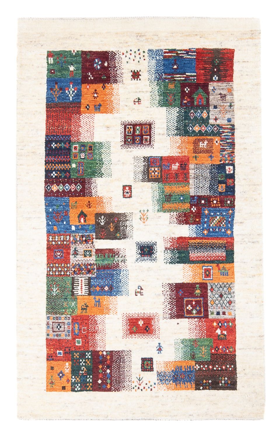 Tappeto Gabbeh - Loribaft Persero - 136 x 85 cm - multicolore