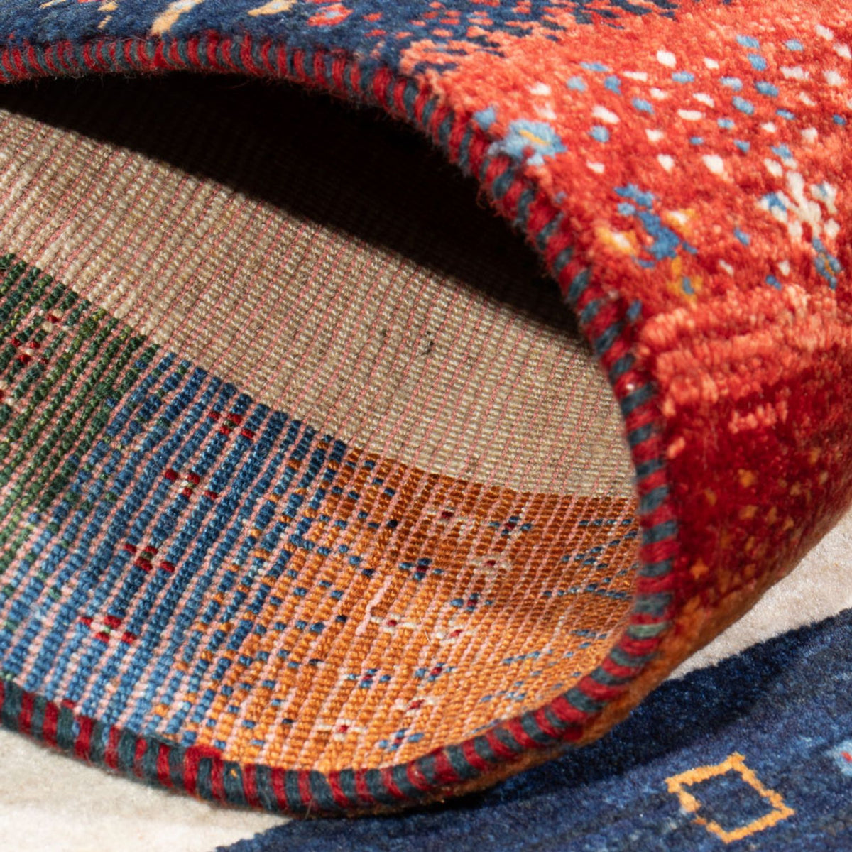 Tappeto Gabbeh - Loribaft Persero - 138 x 83 cm - multicolore