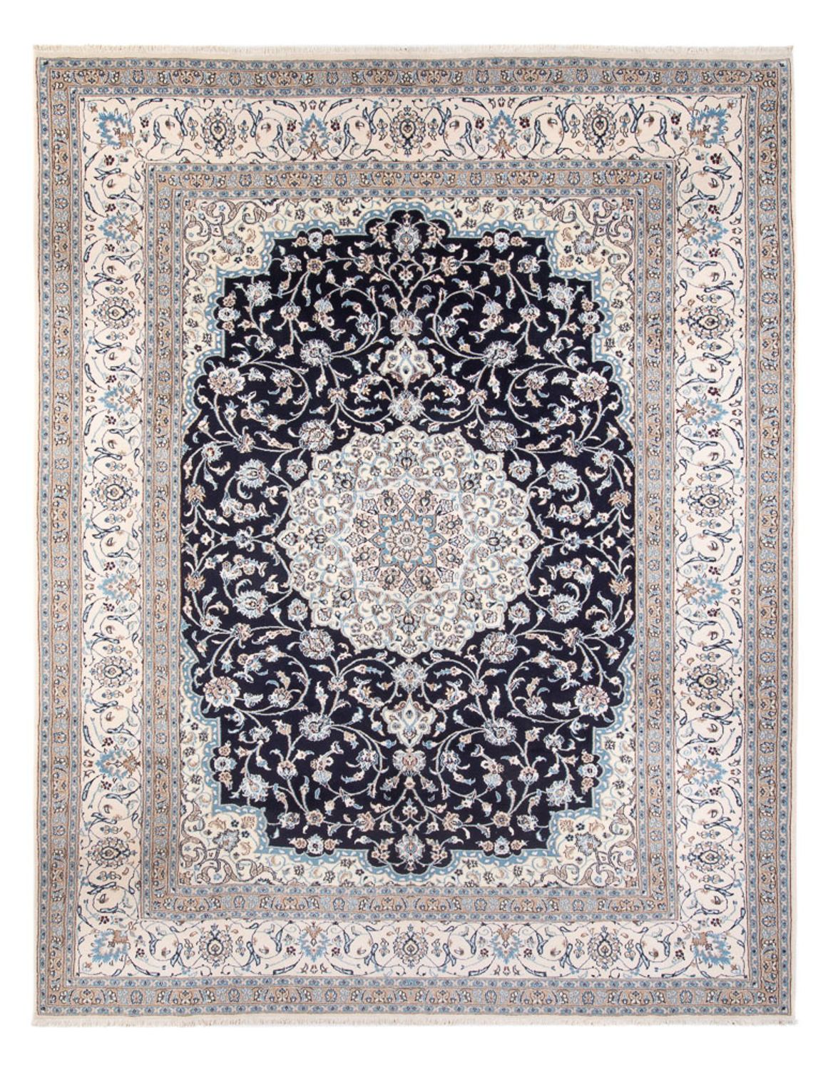 Tappeto Persero - Nain - 398 x 302 cm - blu scuro