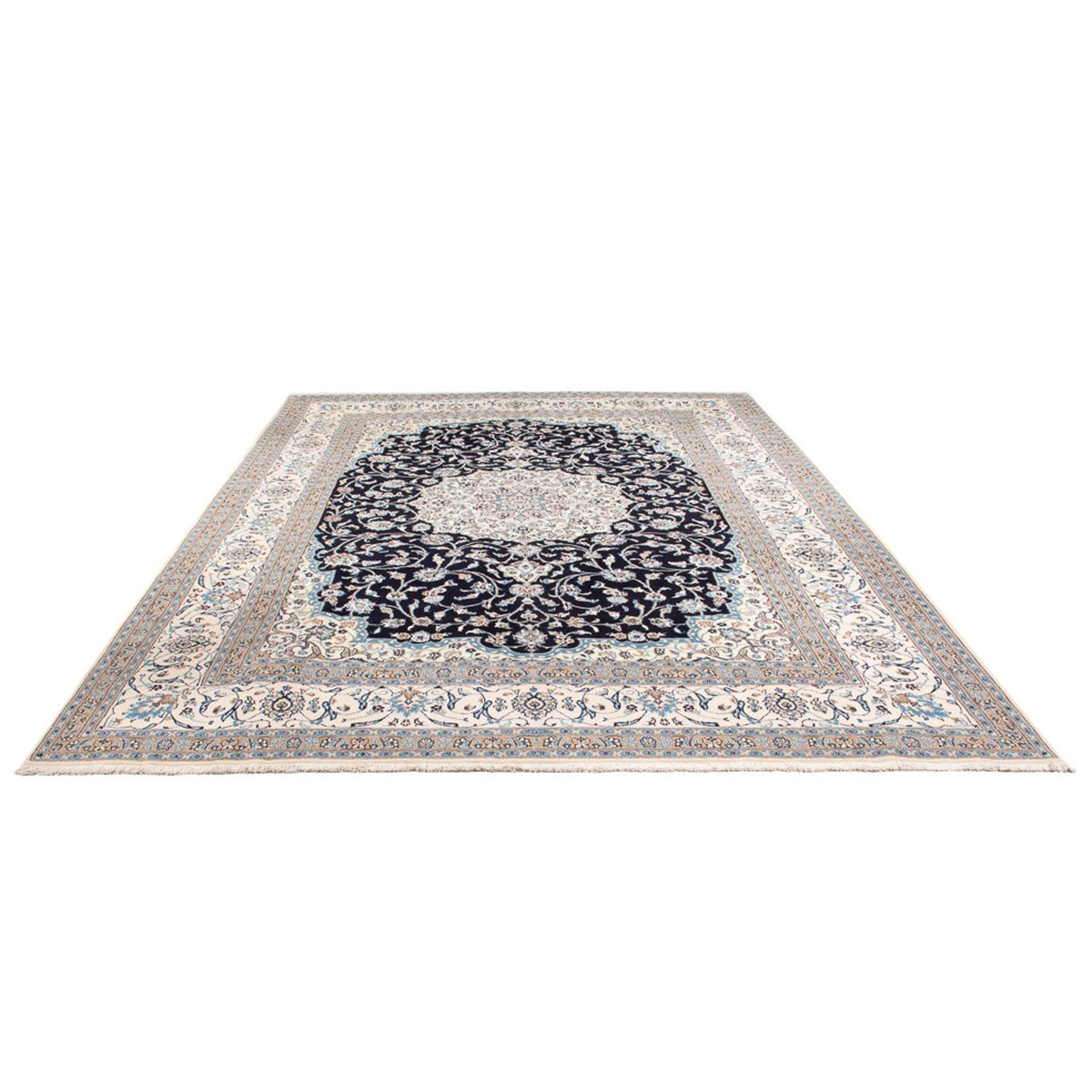 Tappeto Persero - Nain - 398 x 302 cm - blu scuro