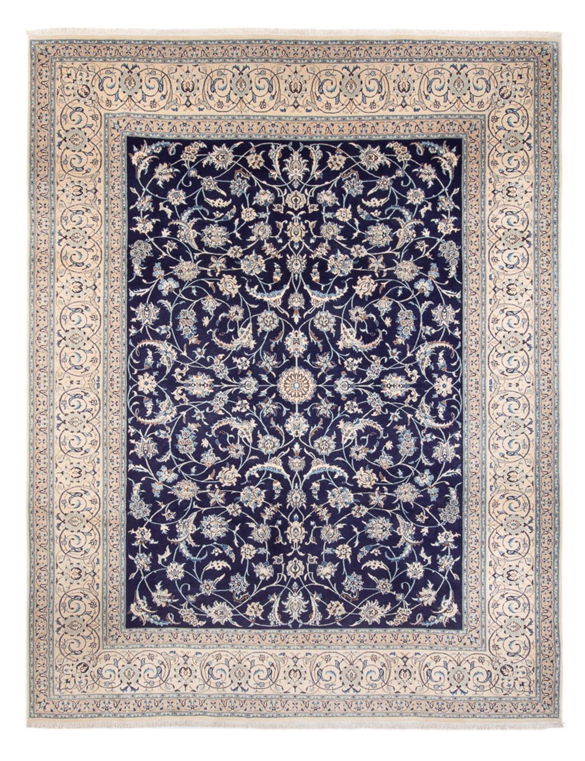 Tappeto Persero - Nain - 390 x 295 cm - blu scuro