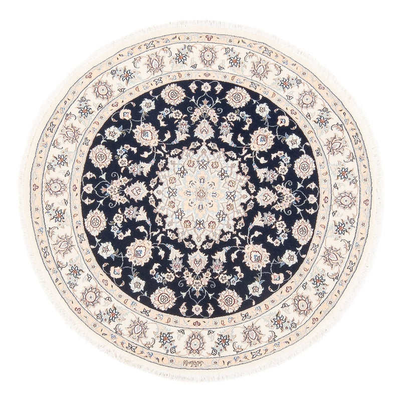 Tappeto Persero - Nain - Premio rotondo  - 111 x 105 cm - blu scuro