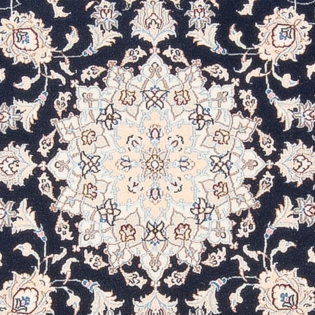 Tappeto Persero - Nain - Premio rotondo  - 111 x 105 cm - blu scuro