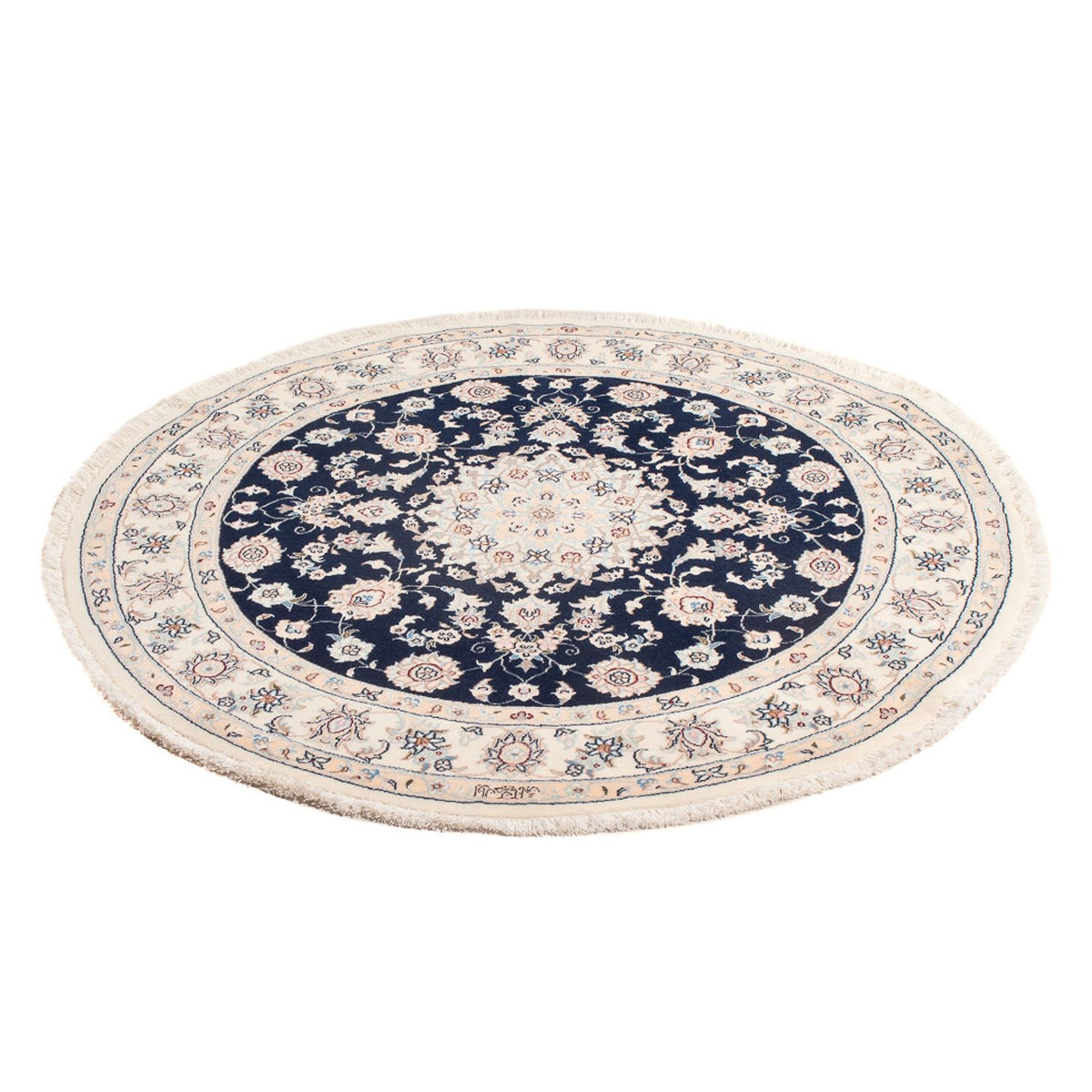 Tappeto Persero - Nain - Premio rotondo  - 111 x 105 cm - blu scuro