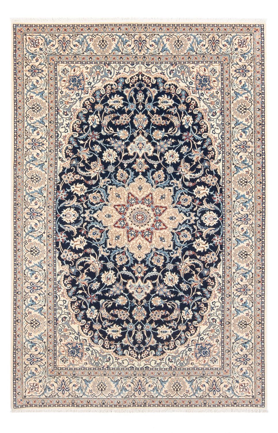 Tappeto Persero - Nain - Premio - 196 x 133 cm - blu scuro