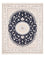 Tappeto Persero - Nain - Premio - 198 x 132 cm - blu scuro
