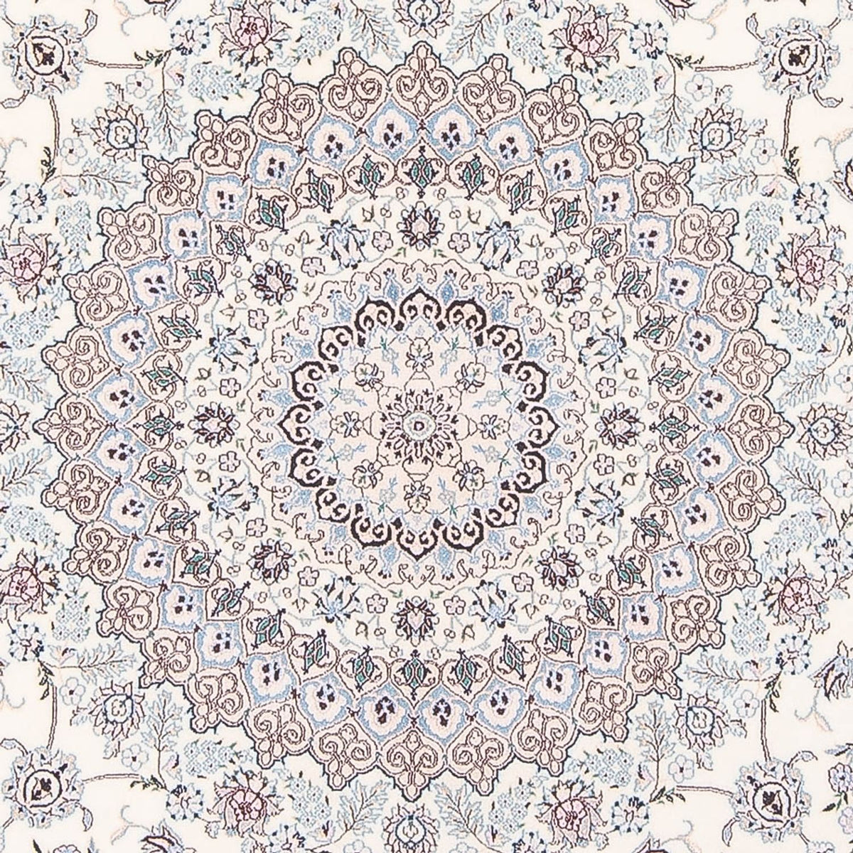 Tappeto Persero - Nain - Premio rotondo  - 247 x 247 cm - crema