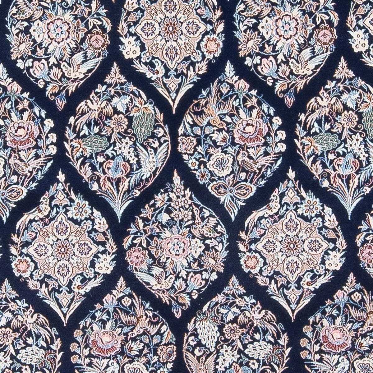 Tappeto Persero - Nain - Premio - 255 x 204 cm - blu scuro