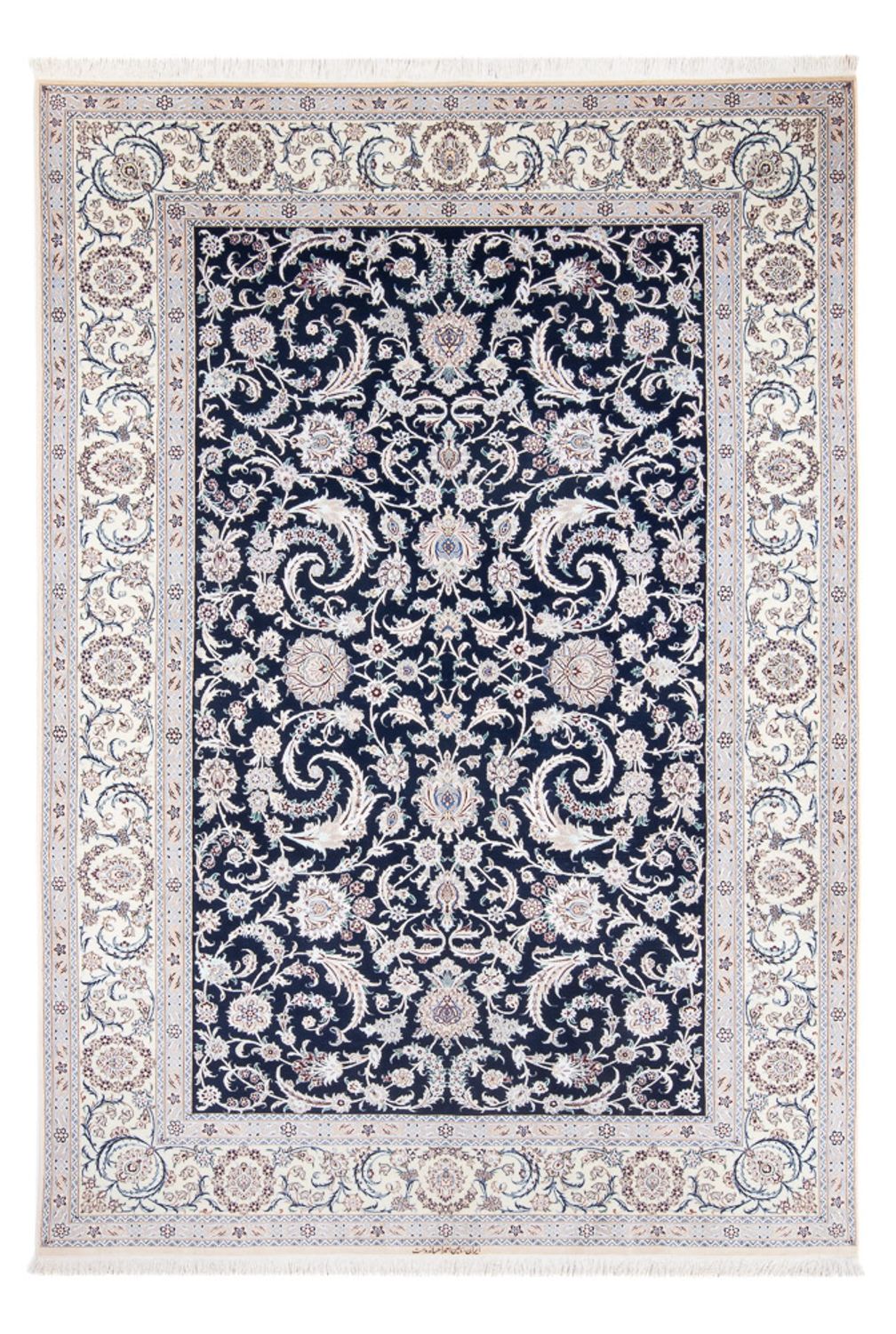 Tappeto Persero - Nain - Premio - 298 x 195 cm - blu scuro