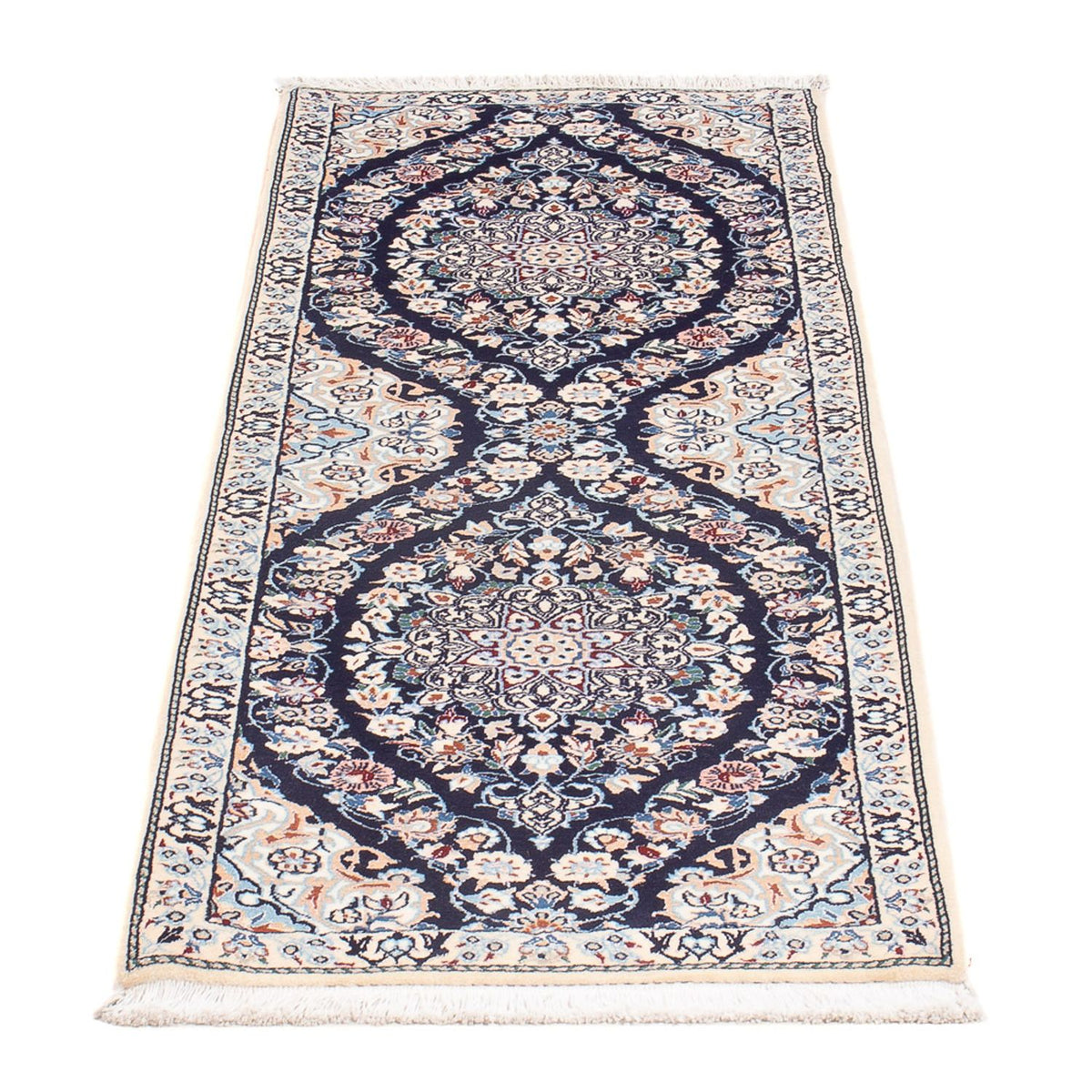 Tappeto corsia Tappeto Persero - Nain - Premio - 150 x 50 cm - blu scuro