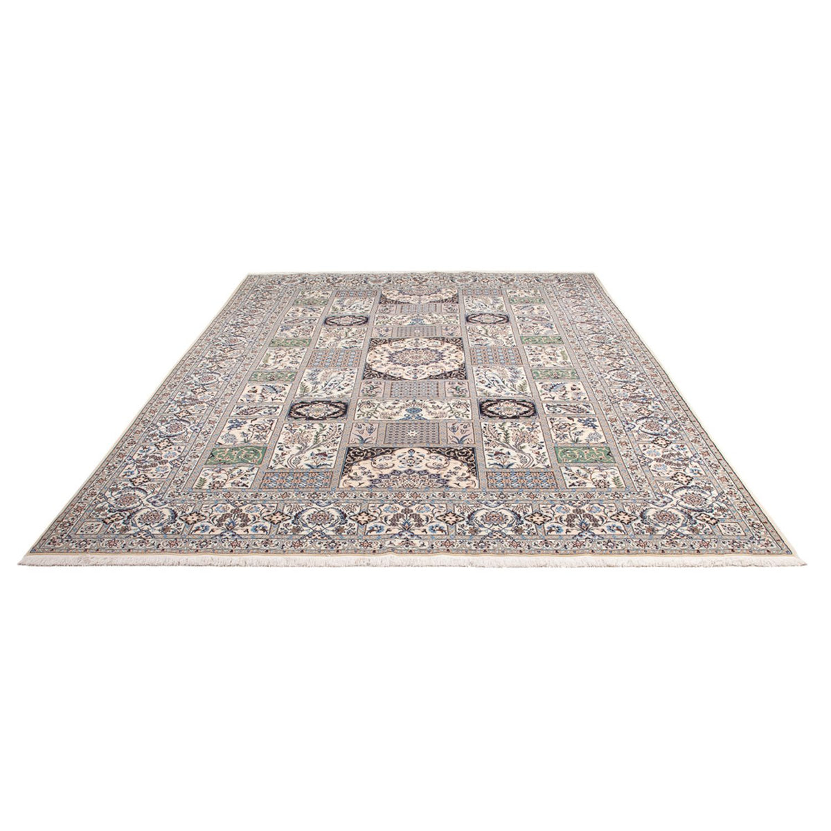 Tappeto Persero - Nain - Premio - 305 x 208 cm - grigio chiaro